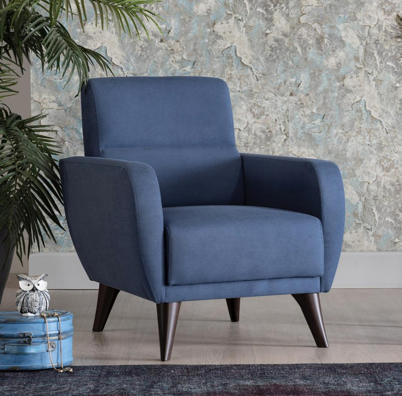 Chair In A Box - Flexy W/Storage (Zigana Indigo Blue) - Gate FurnitureLiving Room Chair