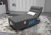 Chaise with Bluetooth Speaker, Subwoofer, Multi Color LED Light, USB Charger - S196-CH
