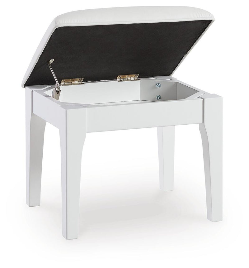 Chalanna Vanity, Mirror and Stool - B822B6