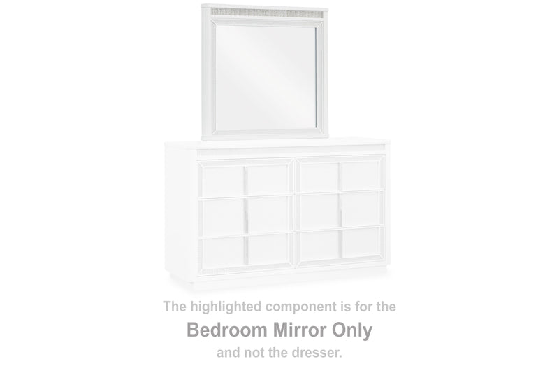 Chalanna White Bedroom Mirror - B822-36