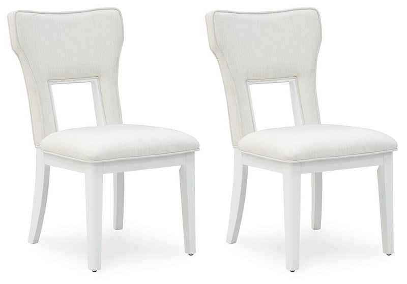 Chalanna White Dining Chair (Set of 2) - D822-01X2