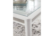 Chalanna White Dining Table and 10 Chairs - Gate FurnitureDining Room Set
