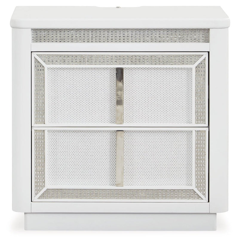 Chalanna White Upholstered Panel Storage Bedroom Set - Gate FurnitureBedroom Set