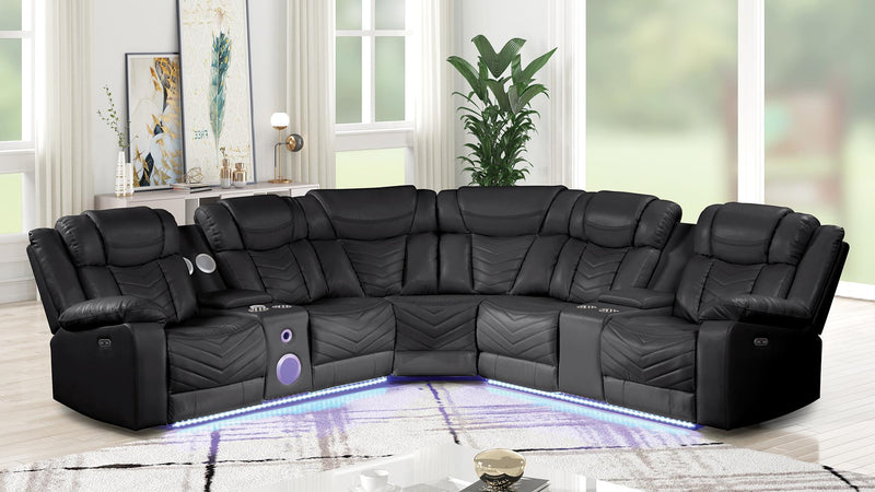 Challenger Sectional Sofa Black - Challenger Sectional Sofa Black