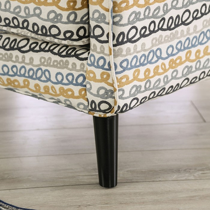 Chancery Gray/Navy Chair - SM8194-CH-PT