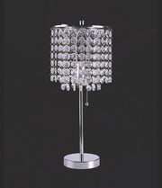 Chandelier Chrome 19" Table Lamp - 6213T-CH-1 - Gate Furniture