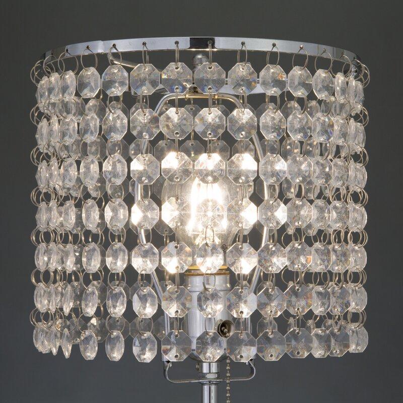 Chandelier Chrome 19" Table Lamp - 6213T-CH-1 - Gate Furniture