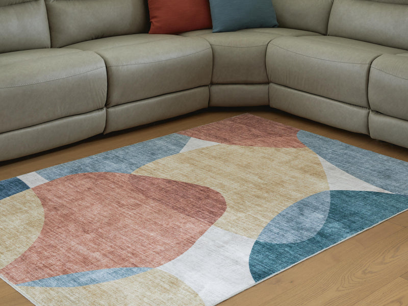 Chanleigh Multi Washable 5' x 7' Area Rug - R407372