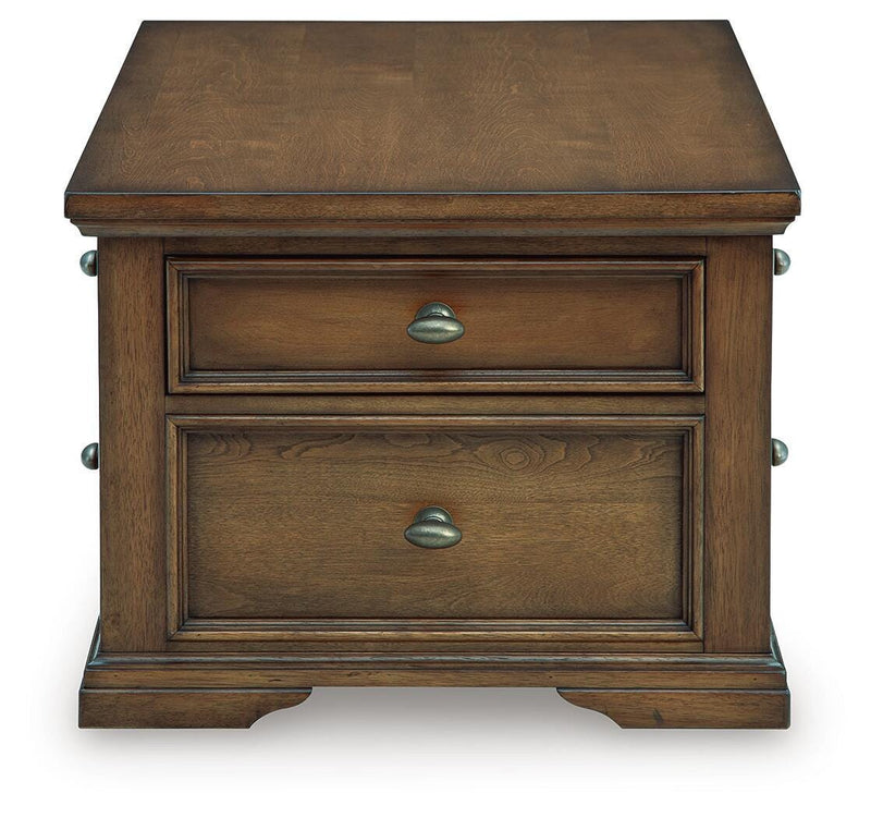 Channley Brown Lift-Top Coffee Table - T649-20
