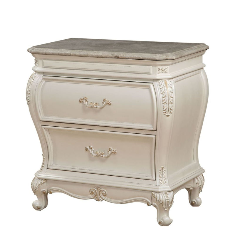 Chantelle Nightstand W/Marble Top - 23543