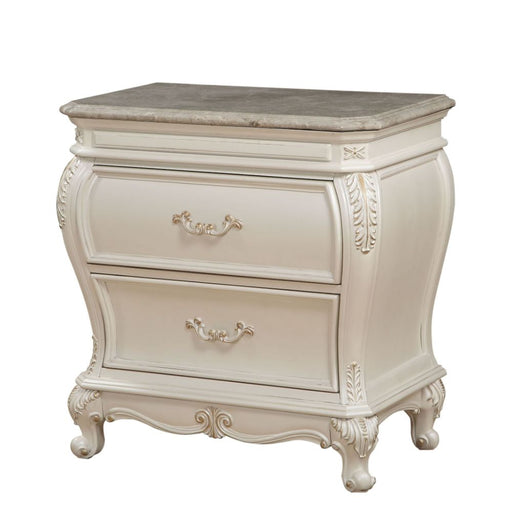 Chantelle Nightstand W/Marble Top - 23543