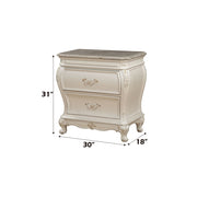 Chantelle Nightstand W/Marble Top - 23543
