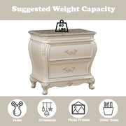 Chantelle Nightstand W/Marble Top - 23543