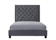 Chantilly Gray King Upholstered Bed - Gate FurnitureKing Bed