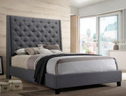 Chantilly Gray Upholstered King Bed - Gate FurnitureKing Bed