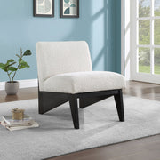 Chapman Boucle Fabric Upholstered Accent Chair in Black - 460Black