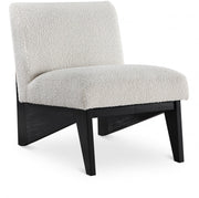 Chapman Boucle Fabric Upholstered Accent Chair in Black - 460Black