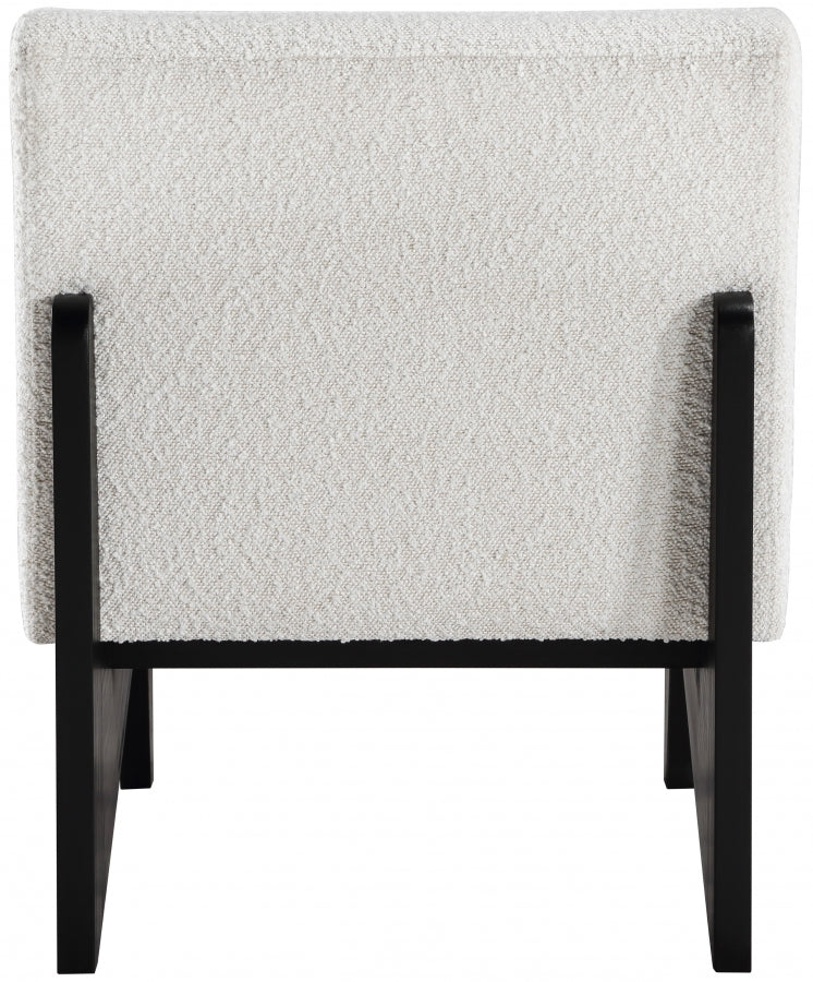 Chapman Boucle Fabric Upholstered Accent Chair in Black - 460Black