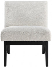 Chapman Boucle Fabric Upholstered Accent Chair in Black - 460Black