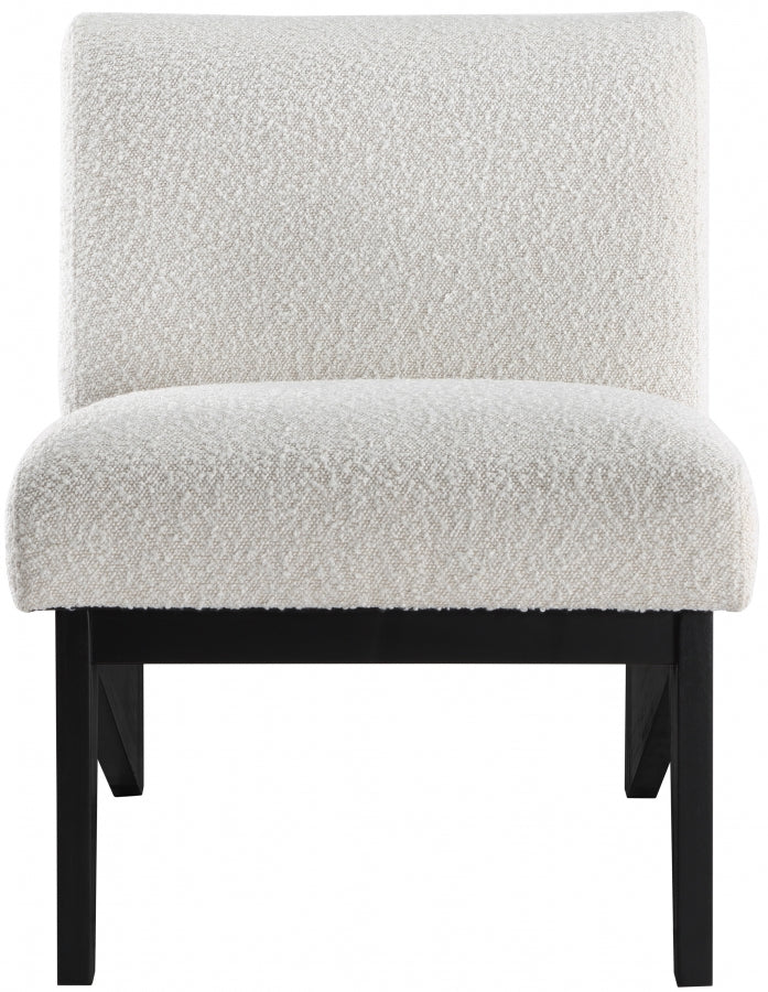 Chapman Boucle Fabric Upholstered Accent Chair in Black - 460Black