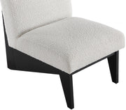 Chapman Boucle Fabric Upholstered Accent Chair in Black - 460Black