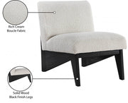 Chapman Boucle Fabric Upholstered Accent Chair in Black - 460Black