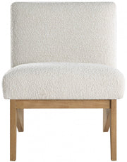 Chapman Boucle Fabric Upholstered Accent Chair in Cream - 460Natural