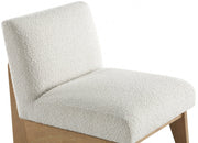 Chapman Boucle Fabric Upholstered Accent Chair in Cream - 460Natural