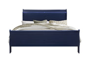 Charlie Blue King Bed With Led - Gate FurnitureKing Bed
