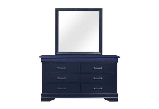 Charlie Blue Mirror - CHARLIE-BLUE-MR - Gate Furniture