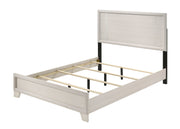 Charlie White King Panel Bed - Gate FurnitureKing Bed