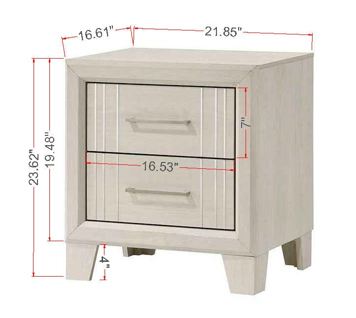 Charlie White Panel Bedroom Set - Gate FurnitureBedroom Set
