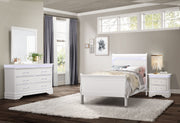 Charlie White Twin Bed - Gate FurnitureTwin Bed