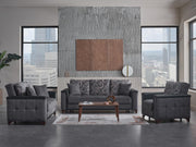 Charlotte Sleeper (Beatto Anthracite) Living Room Set - Gate FurnitureLiving Room Set