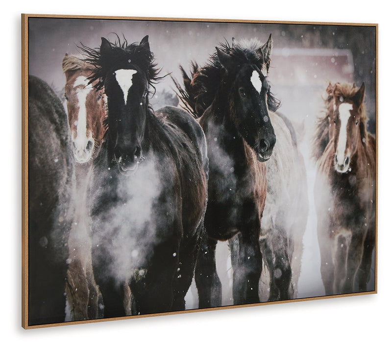 Chaseburn Brown/Black/White Wall Art - A8000380
