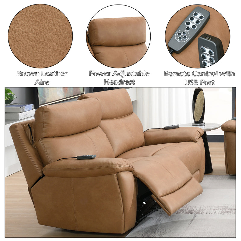 Chavis Power Motion Loveseat w/USB & Power Headrest - LV05871