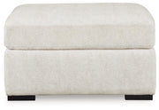 Chessington 2-Piece Sectional with Ottoman in Ivory - PKG018570