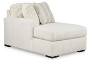 Chessington 2-Piece Sectional with Ottoman in Ivory - PKG018570