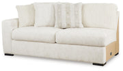 Chessington 2-Piece Sectional with Ottoman in Ivory - PKG018571