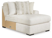 Chessington 2-Piece Sectional with Ottoman in Ivory - PKG018571