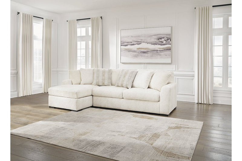 Chessington Ivory 2 - Piece LAF Chaise Sectional - Gate FurnitureSectional