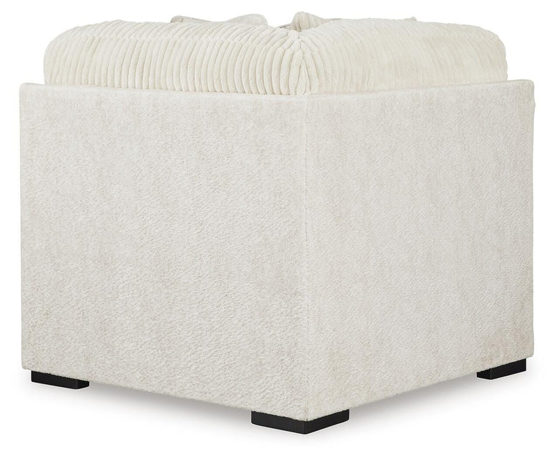 Chessington Ivory 4-Piece Sectional and Oversized Accent Ottoman - 61904U1