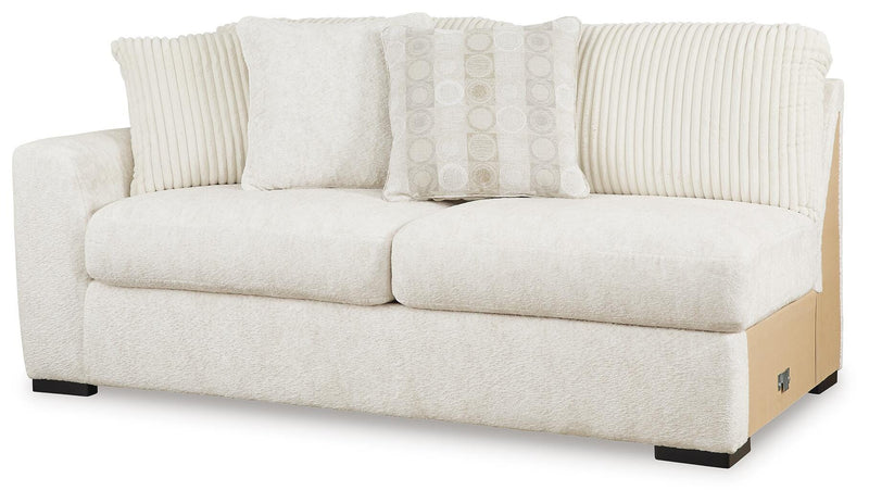 Chessington Ivory 4-Piece Sectional and Oversized Accent Ottoman - 61904U1