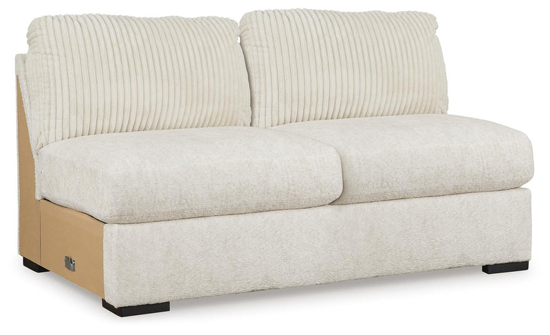 Chessington Ivory 4-Piece Sectional and Oversized Accent Ottoman - 61904U1