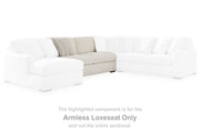 Chessington Ivory Armless Loveseat - 6190434