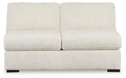 Chessington Ivory Armless Loveseat - 6190434