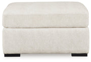 Chessington Ivory Oversized Accent Ottoman - 6190408