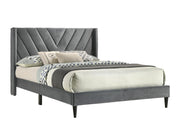 Chevron - Bed, Upholstered, , Gray Twin Box: 1 of 1 Each - B190-T-Bed