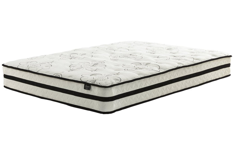 Chime 10 Inch Hybrid White Queen Mattress in a Box - Gate FurnitureQueen Mattress