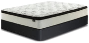Chime 12 Inch Hybrid White California King Mattress and Foundation Set - M697M1